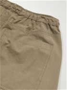 Satta - Slack Wide-Leg Cotton-Canvas Drawstring Shorts - Neutrals