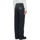 Acne Studios Gray Fleece Stamp Logo Trousers