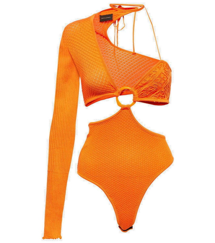 Photo: Roberta Einer Legato asymmetrical cotton-blend bodysuit
