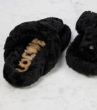 Loewe Ease shearling thong sandals