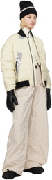 Templa Beige Stand Collar Down Jacket