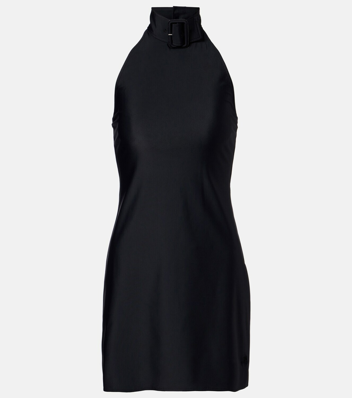 Courrèges Buckle-detail jersey minidress