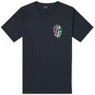 Paul Smith Men's Stripe Skull T-Shirt in Blue