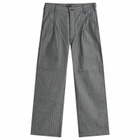 Applied Art Forms Men's Herringbone Contruction Pants in Raw Denim