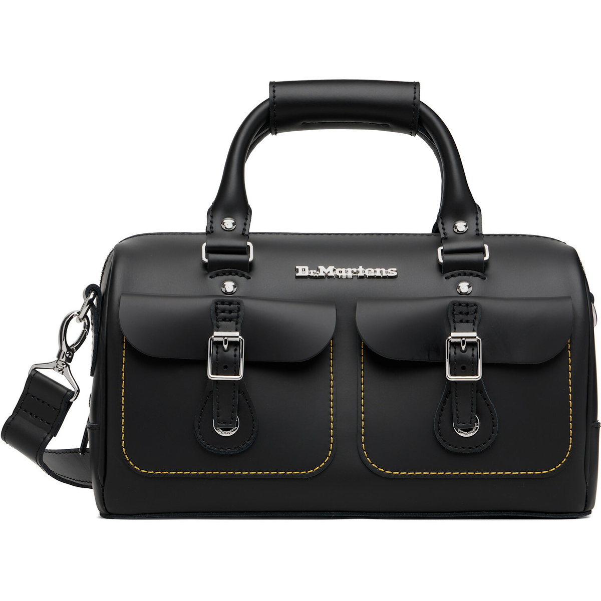 Dr. Martens Black Kieve Leather Top Handle Bag