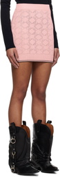 AMIRI Pink 'MA' Quad Miniskirt