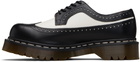 Dr. Martens Black & White 3989 Bex Smooth Leather Brogue Derbys