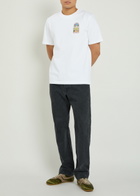 Casablanca Landscape Printed Cotton T-shirt White