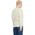 Maison Kitsuné Beige 'Maison Kitsuné' Handwriting Comfort Sweatshirt