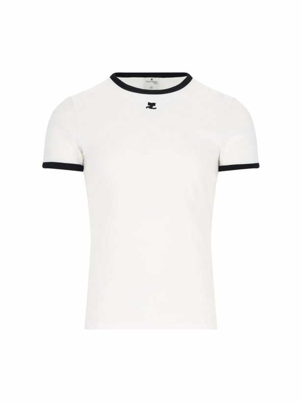 Photo: Courrèges contrast T-shirt