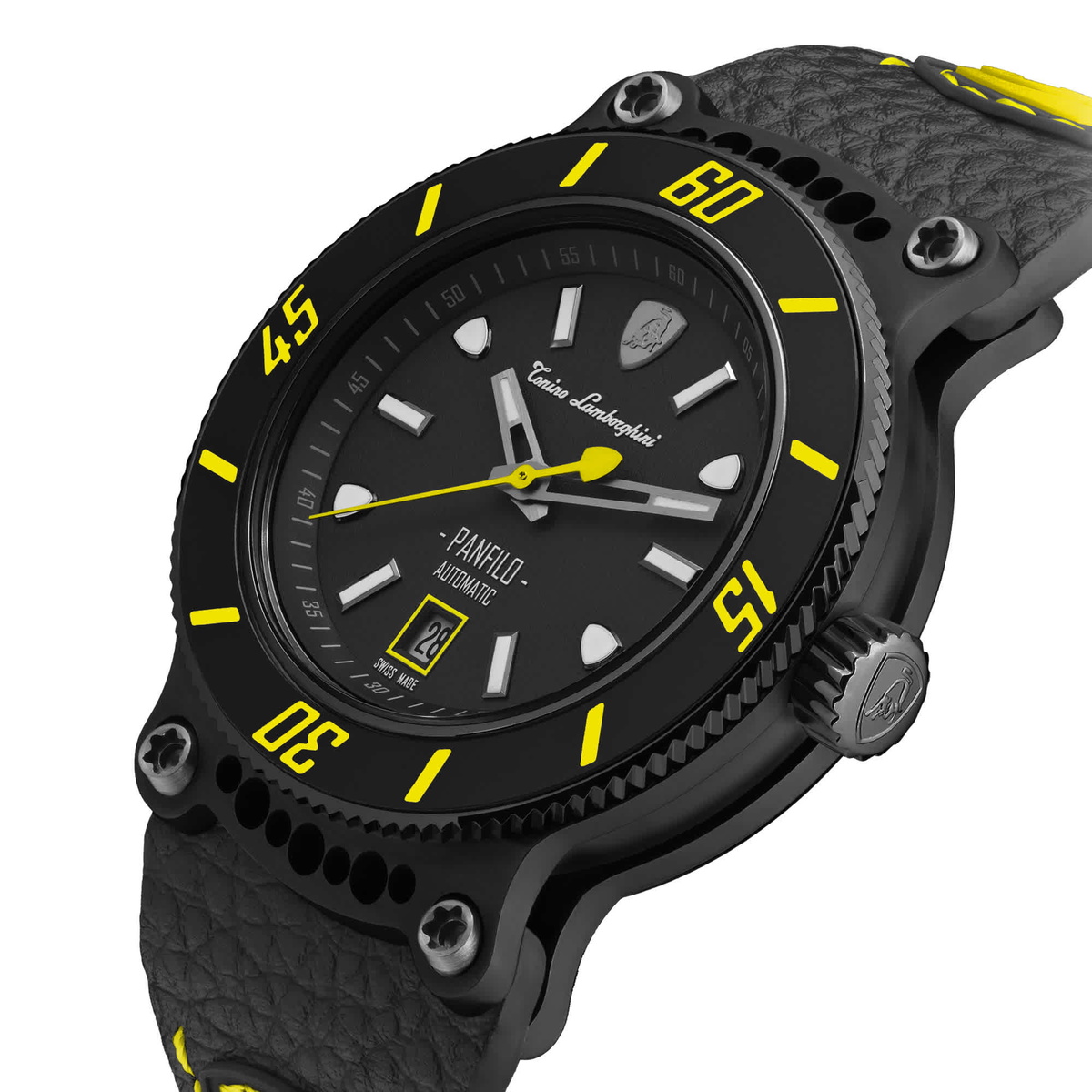 Tonino Lamborghini Panfilo Automatic Black Dial Mens Watch TLF-T03-5