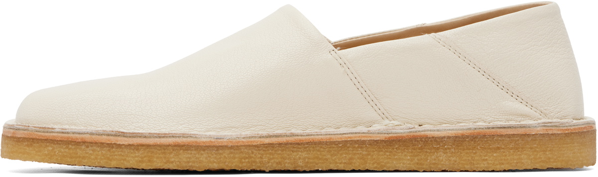 LEMAIRE Off-White Square Slip-on Loafers