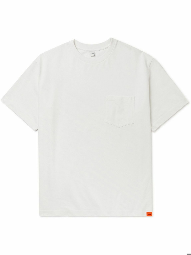 Photo: Aspesi - Oversized Logo-Appliquéd Cotton-Jersey T-Shirt - White