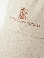 Brunello Cucinelli - Logo-Embroidered Wool and Cashmere-Blend Baseball Cap - Neutrals