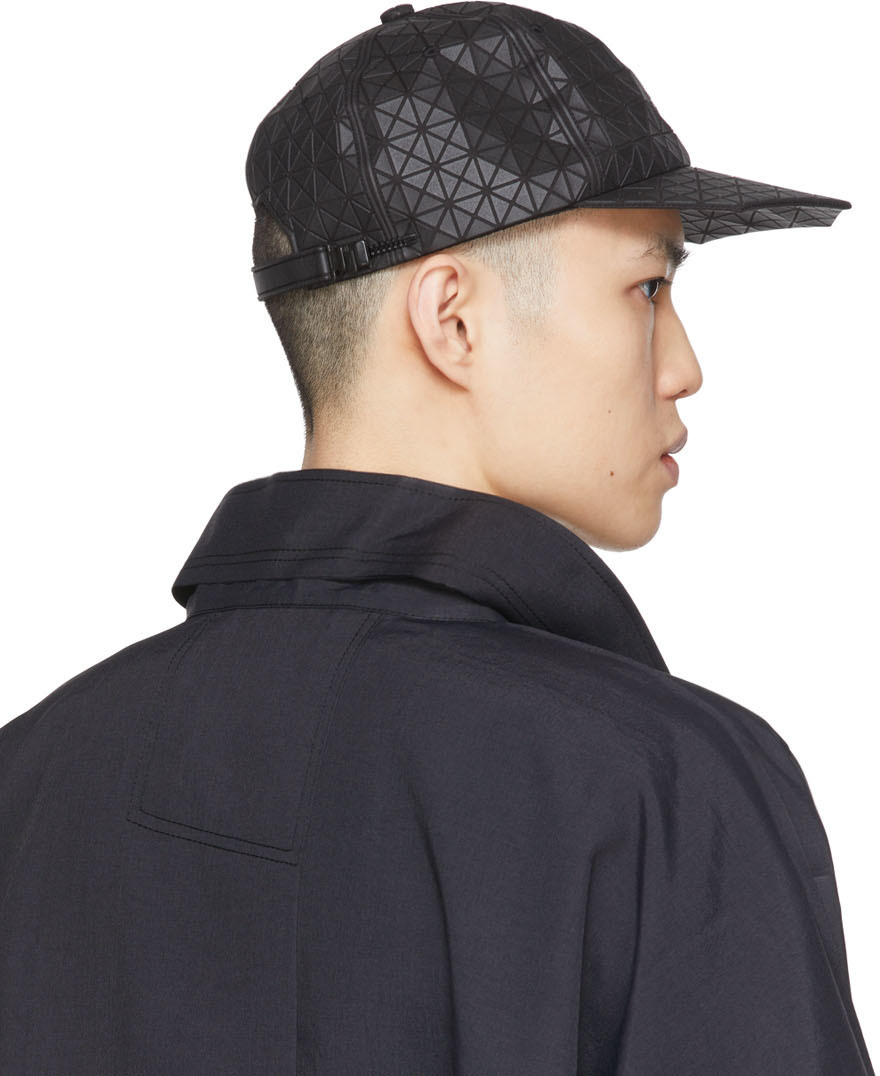 Bao Bao Issey Miyake Black Geometric Cap Bao Bao Issey Miyake