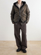 Our Legacy - Full Zip Hooded Shearling Jacket - Brown