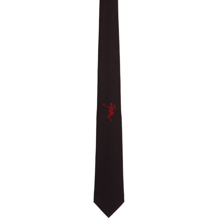 Photo: Alexander McQueen Black and Red CR Place Dancing Tie