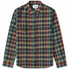 Corridor Men's Waffle Madras Shirt in Twisted Forest