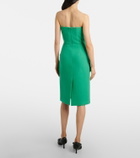 Shushu/Tong Bow-detail wool midi dress