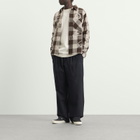 ICECREAM Men's Multi Logo Check Ls Shirt in Brown