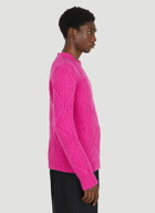 Geometric Motif Sweater in Pink