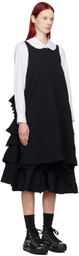 Black Comme des Garçons Black Tiered Midi Dress