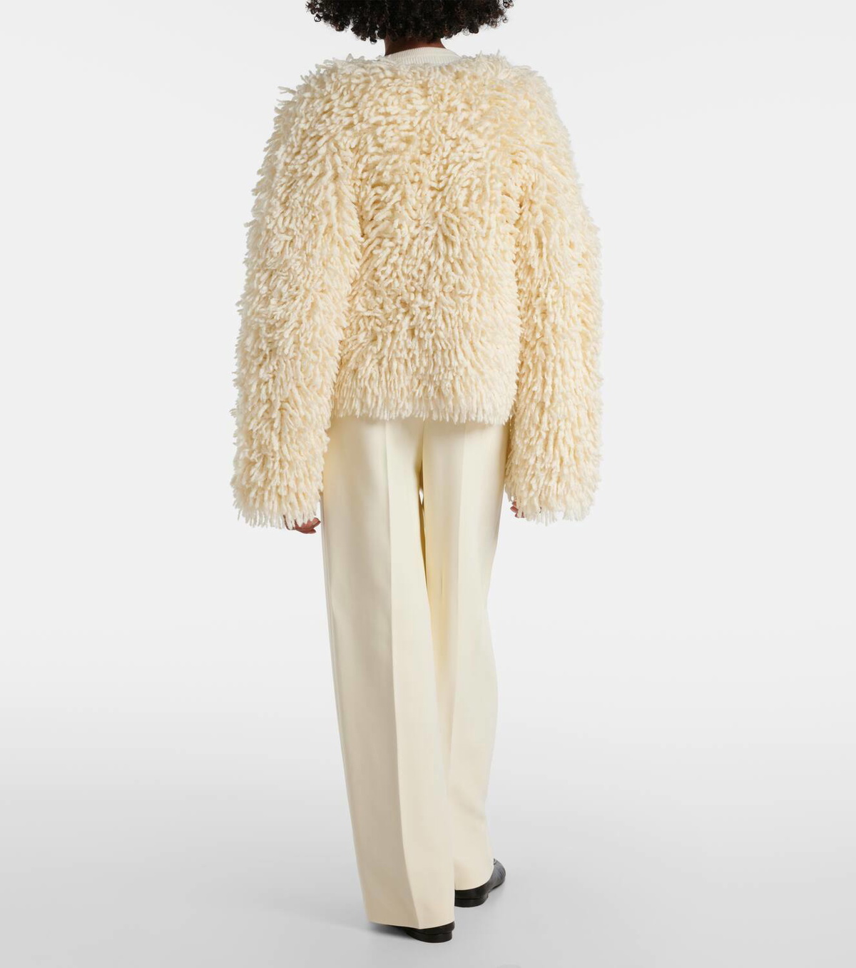 Fforme Van fringed wool-blend jacket