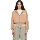 Fear of God ESSENTIALS Tan Full Zip Hoodie