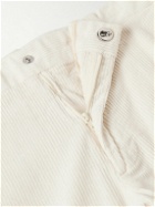 NN07 - Theo 1322 Straight-Leg Organic Cotton-Blend Corduroy Trousers - White