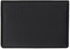 YOHJI YAMAMOTO Black discord Logo Card Holder
