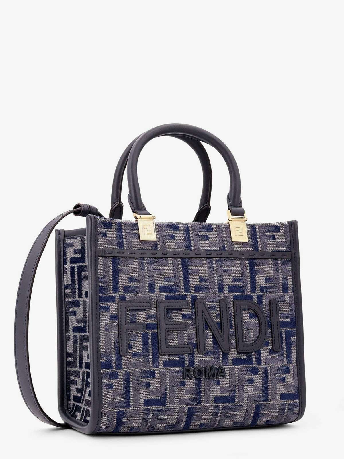 Fendi Sunshine Small Blue Womens Handbag Fendi