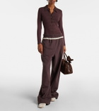 Magda Butrym Embroidered cotton-blend bodysuit