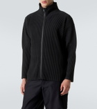 Homme Plissé Issey Miyake Basics pleated zip-up cardigan