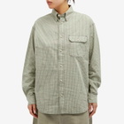 Gramicci Women's Checkered Stance Shirt in Sierra Check Mint