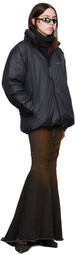 Acne Studios Black Reflective Logo Down Jacket