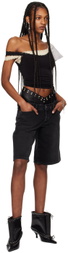 ALL-IN Black Double Tank Top