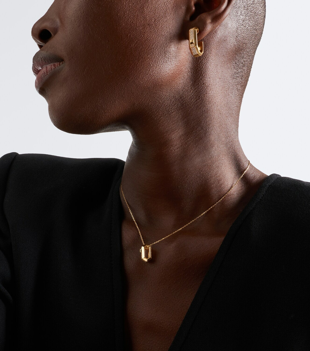 Messika Moderniste 18kt gold pendant necklace with diamonds