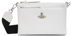 Vivienne Westwood White Penny DB Pouch Messenger Bag