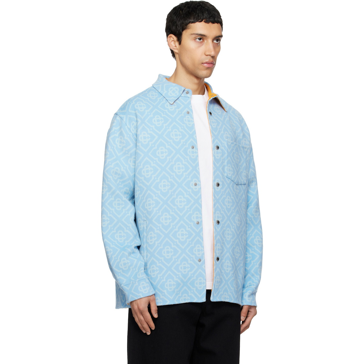 Casablanca Blue Double Faced Overshirt