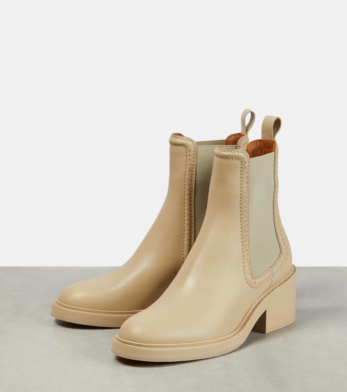 Chloé Mallo leather Chelsea boots