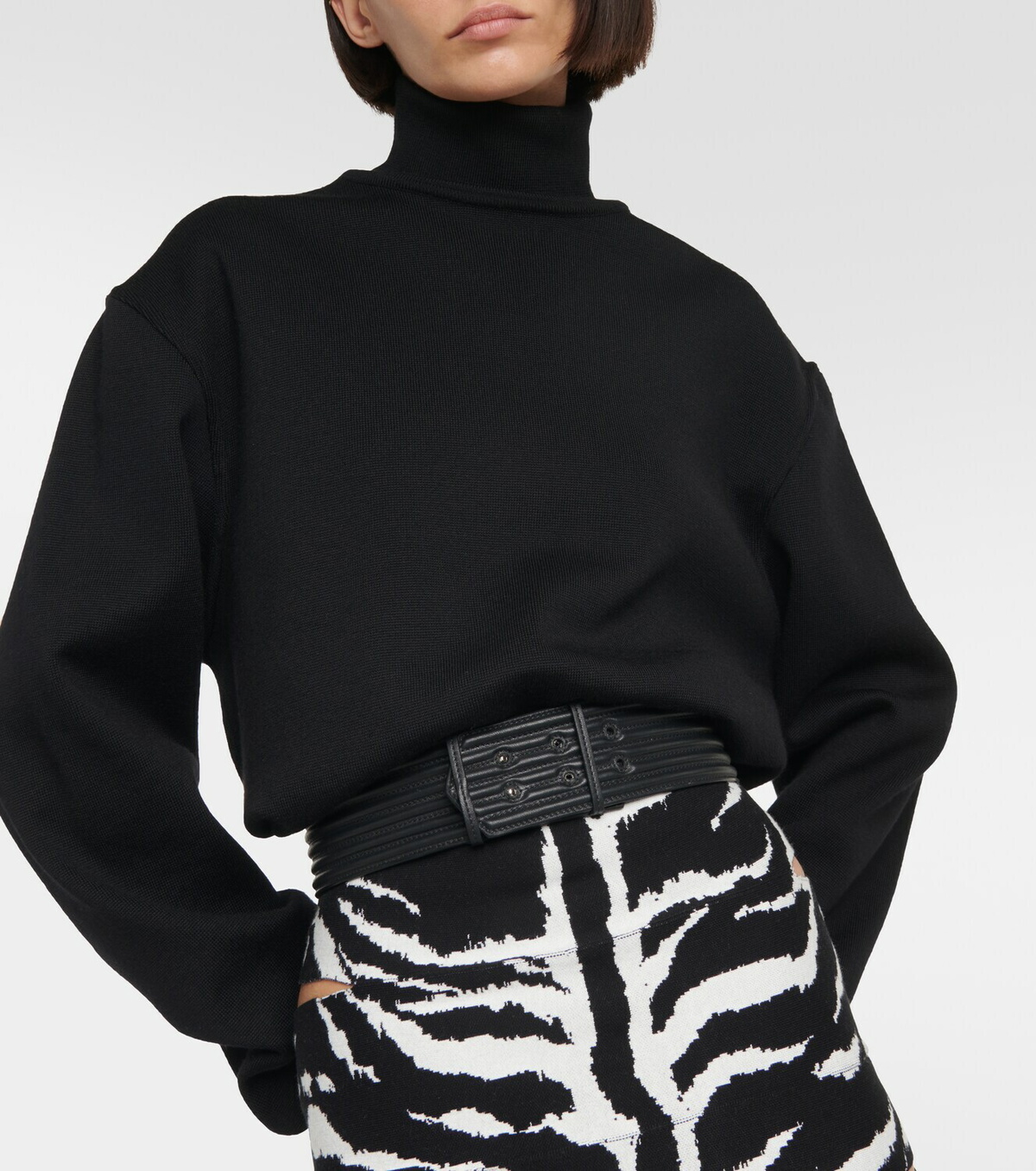 Alaïa Padded leather belt ALAÏA