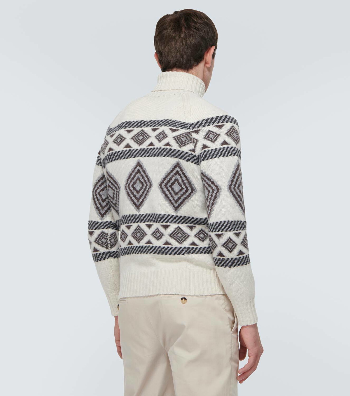 Brunello Cucinelli Jacquard cashmere sweater Brunello Cucinelli