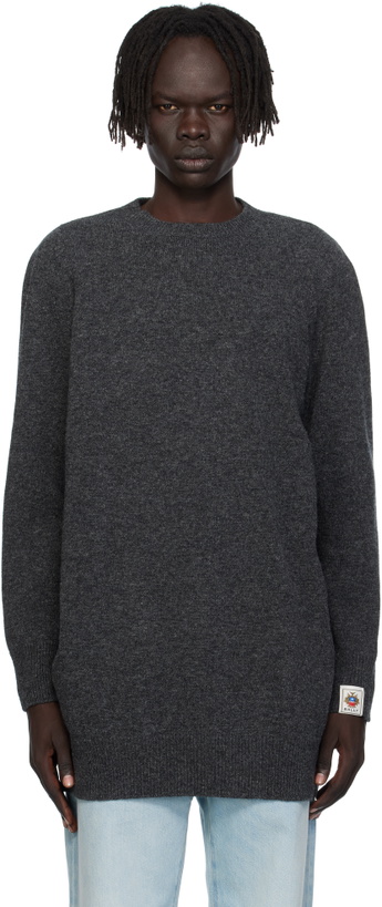 Photo: Bally Gray Long Wool Sweater