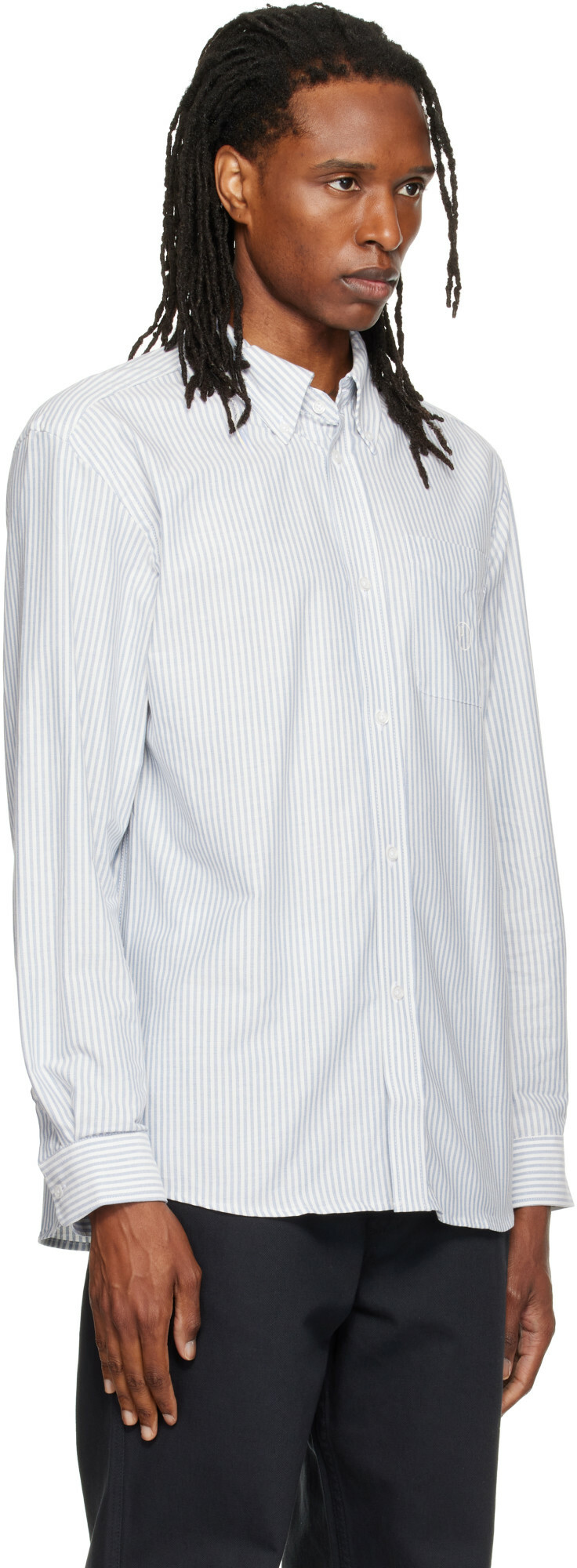 Palmes Blue & White Deuce Oxford Shirt