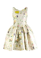 Marques' Almeida Floral-printed Satin-twill Mini Dress Multicoloured