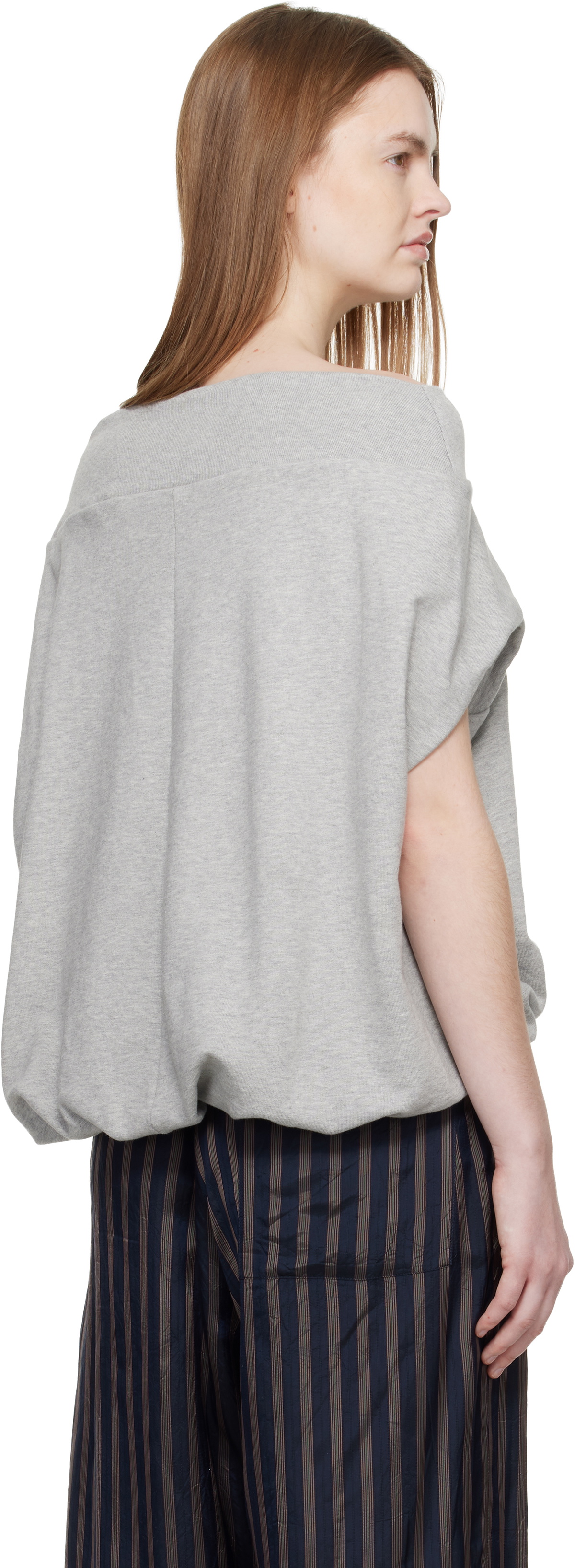 Dries Van Noten Gray Cocoon Sweatshirt