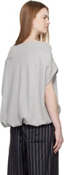 Dries Van Noten Gray Cocoon Sweatshirt
