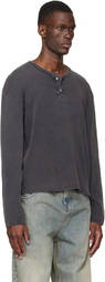 Stockholm (Surfboard) Club Black Faded Henley