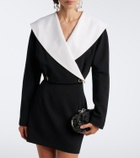 Alessandra Rich Double-breasted wool-blend crêpe jacket
