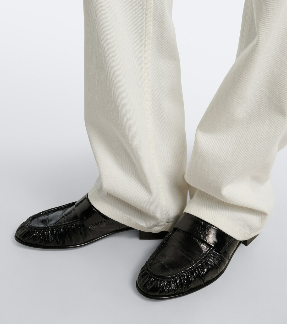 The Row Soft leather loafers
